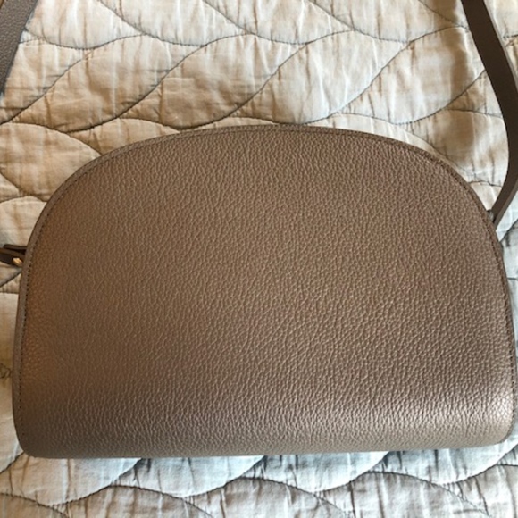 APC Demi Lune (Half Moon Bag) Grained Leather - Grey - Picture 3 of 13